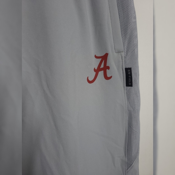 Nike Dry Fit A's Gray An White Track Pants Medium - Picture 2 of 4